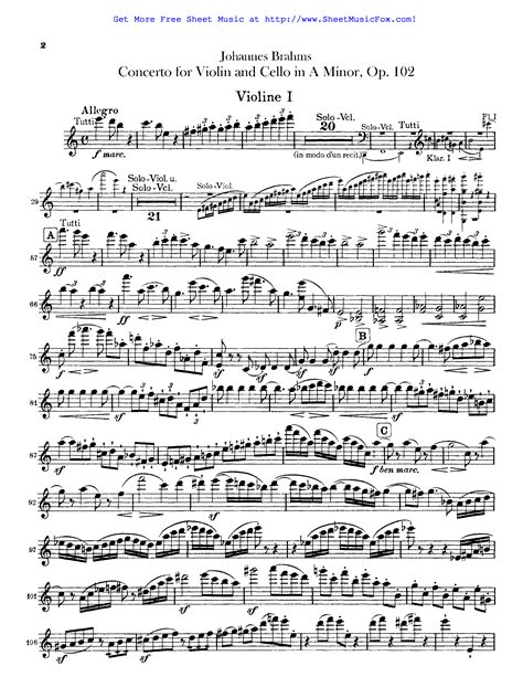 Violin Concerto And Concerto For Violin And Violoncello, Piano Reductions, Op. 77, 102